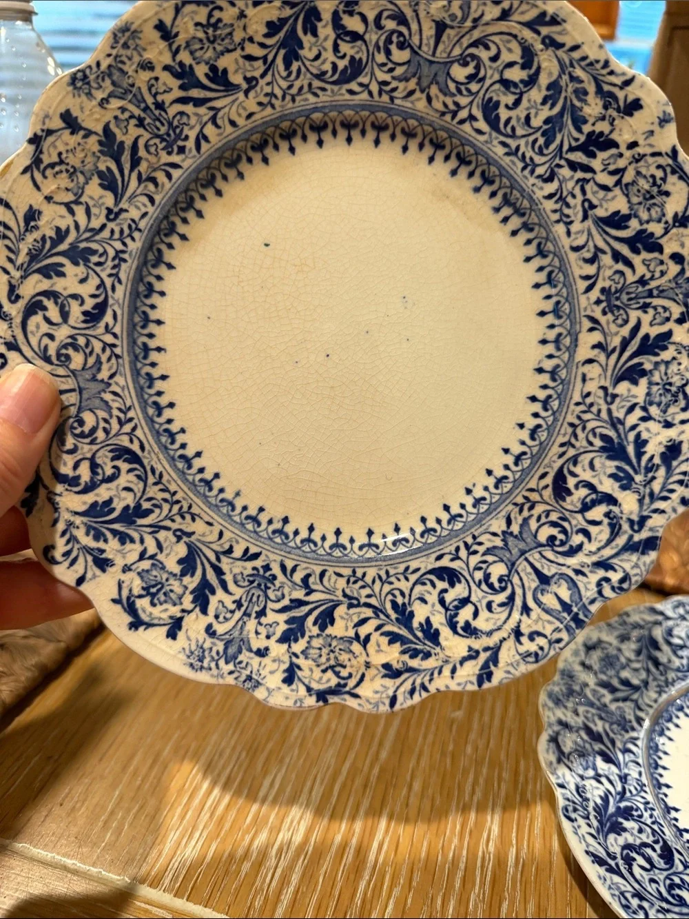 Burmese Semi Porcelain classic scalloped